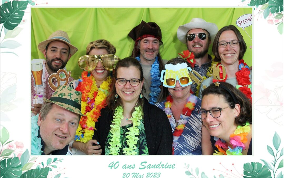 PhotoBooth Anniversaire Sandrine